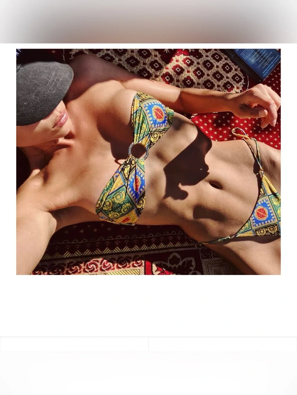 Sommer Swim Bikini CECE Bandeau & DULCE Tie Side Bottom in Baroque - Picture 3 of 10